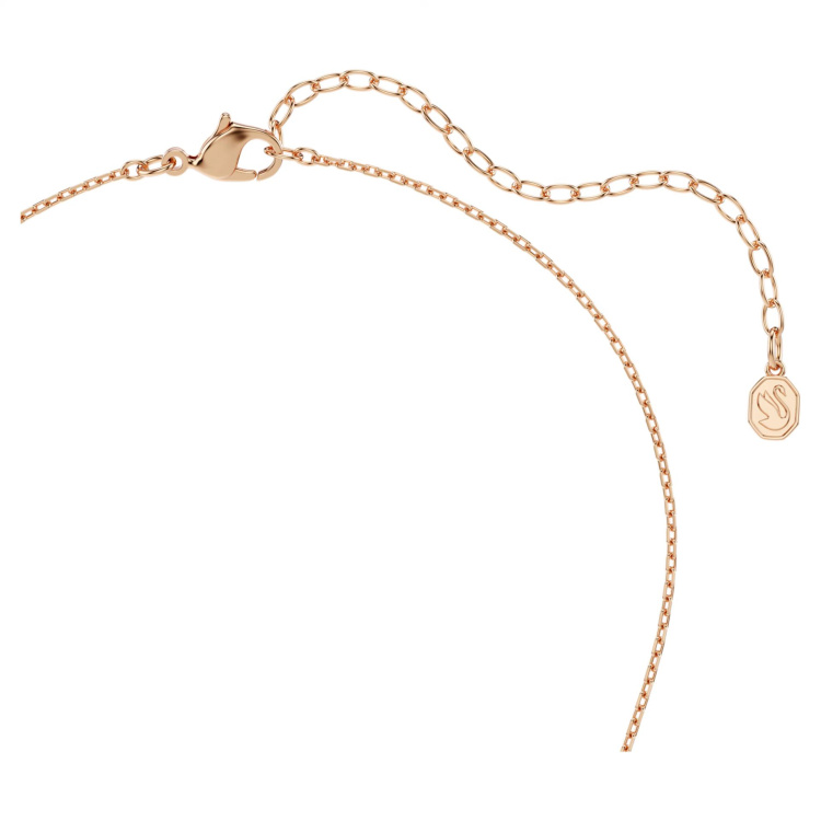 Idyllia setMixed cuts, Heart with arrow, White, Rose gold-tone plated